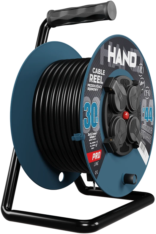 Hand Pro Plastrol HAND BŪGNINIS ILGINTUVAS 30m 3×1,5mm 16A / 3680W / IP44
