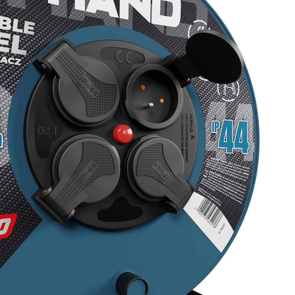 Hand Pro Plastrol HAND BŪGNINIS ILGINTUVAS 30m 3×1,5mm 16A / 3680W / IP44