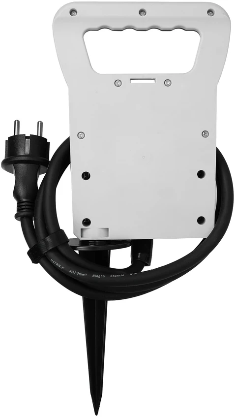 Hand Pro Sodo ilgintuvas dvigubas įsmeigiamas, guminis, 3×1,5 mm², 1,5 m, IP44, Schuko