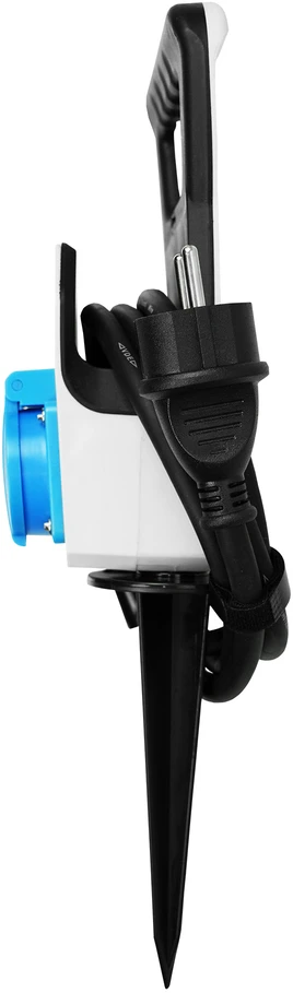 Hand Pro Sodo ilgintuvas dvigubas įsmeigiamas, guminis, 3×1,5 mm², 1,5 m, IP44, Schuko
