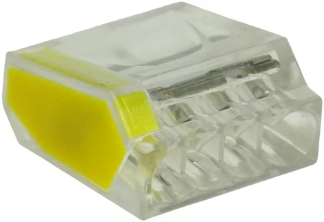 HAND Szybkozłączka czterokrotna do przewodów sztywnych, 24a, 0,75-2,5mm2, 450v ac
