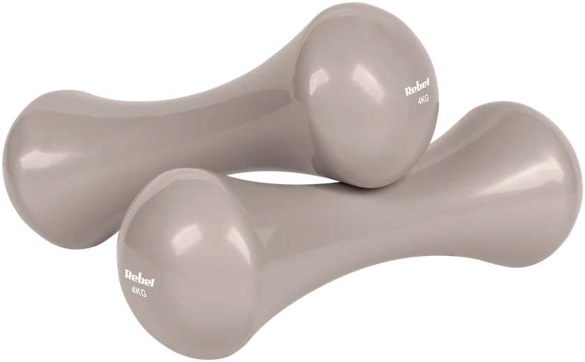 >>>Ketaus vinilo hantelių rinkinys 21 kg (2x0.5kg + 2x1 kg + 2x2 kg + 2x3 kg + 2x4 kg), REBEL ACTIVE