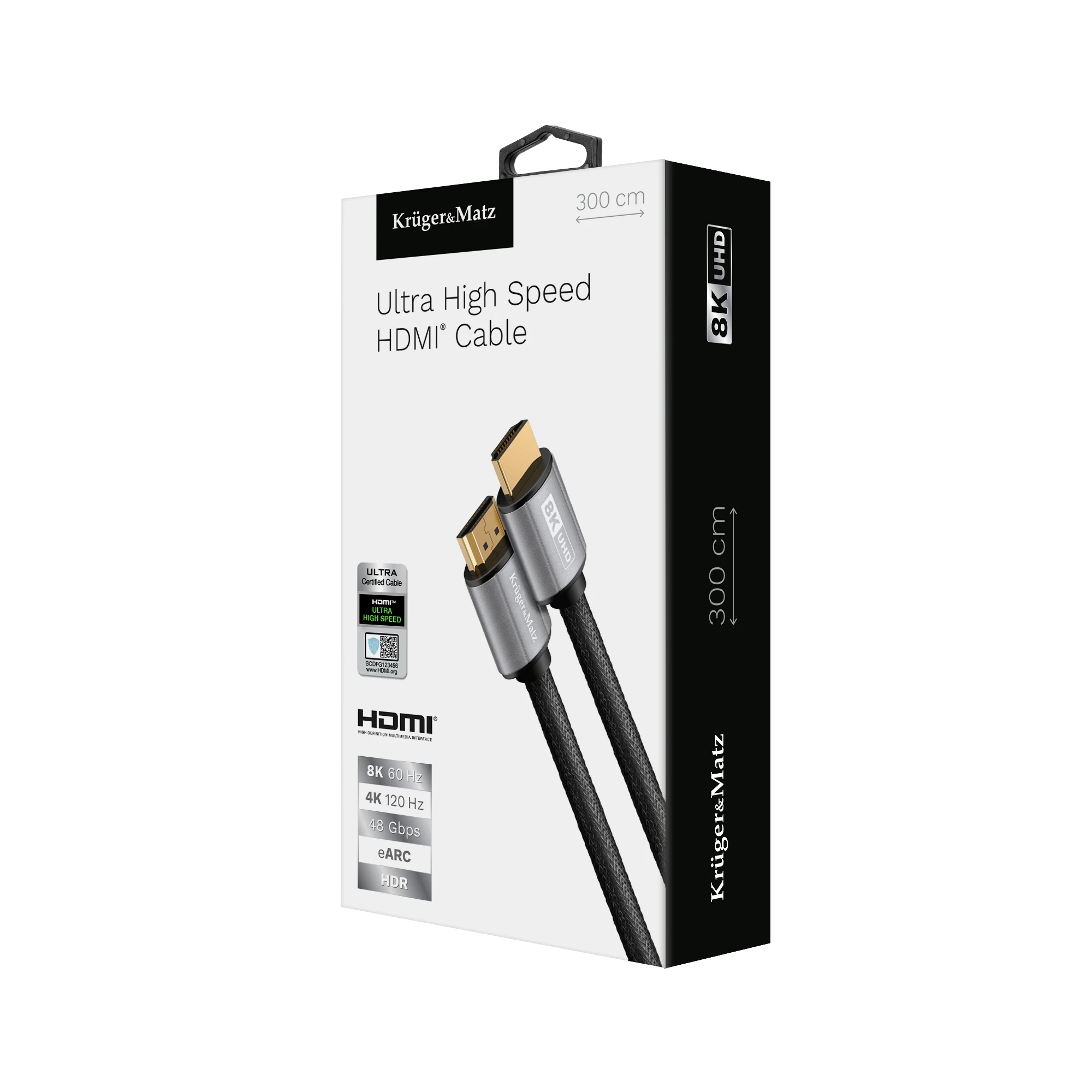 HDMI 2.1 laidas 3 m Kruger & Matz pakuotė