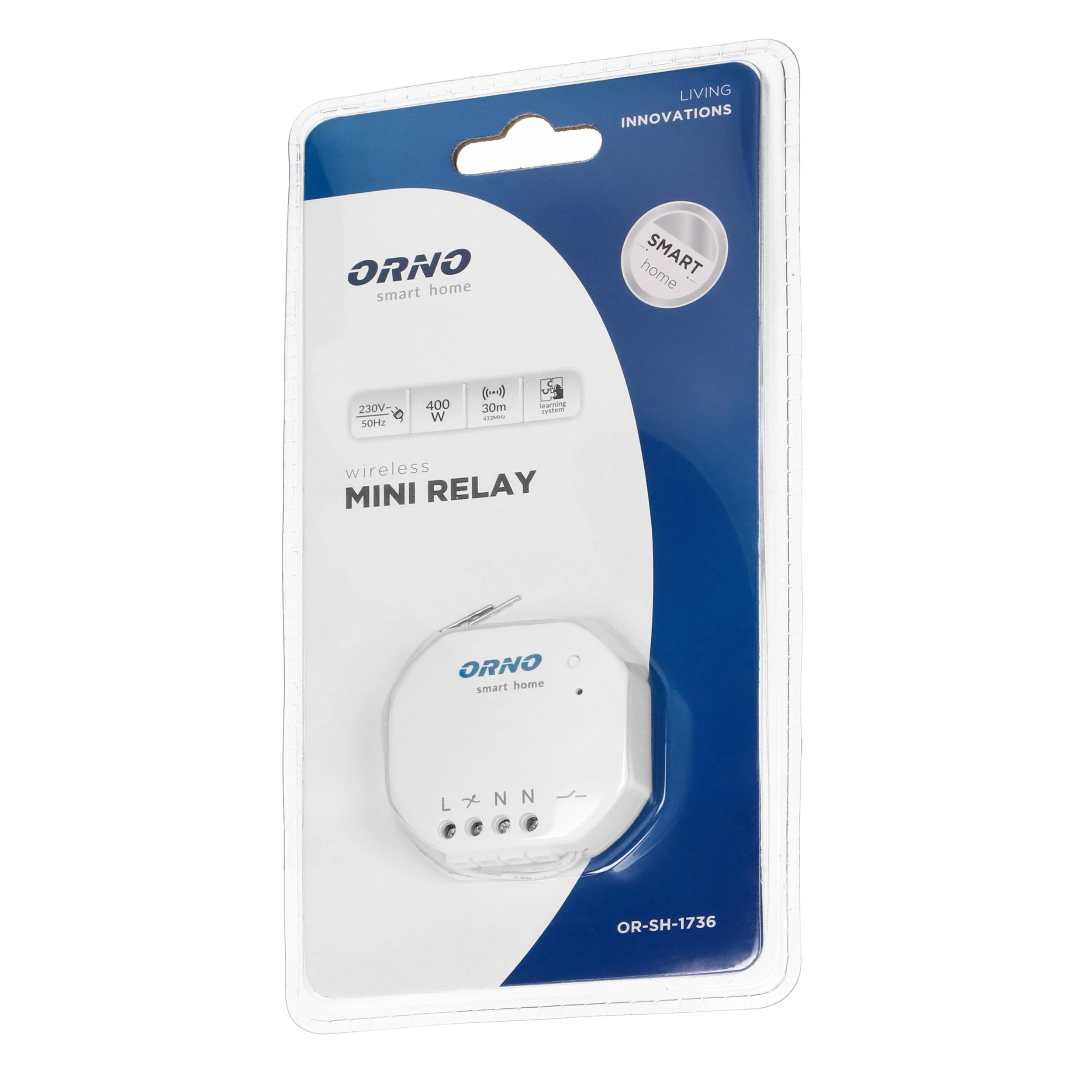 ORNO SMART HOME PALAUTO RELE SU 1000 W RADIJO IMTUVU