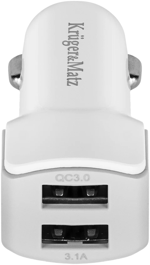 Kruger & Matz 2xUSB 2400 mA automobilinis įkroviklis