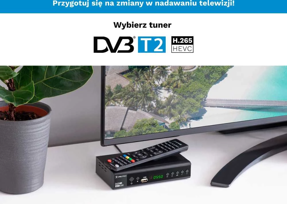DVB-T/C imtuvas Hevc H.265 10bit Cabletech