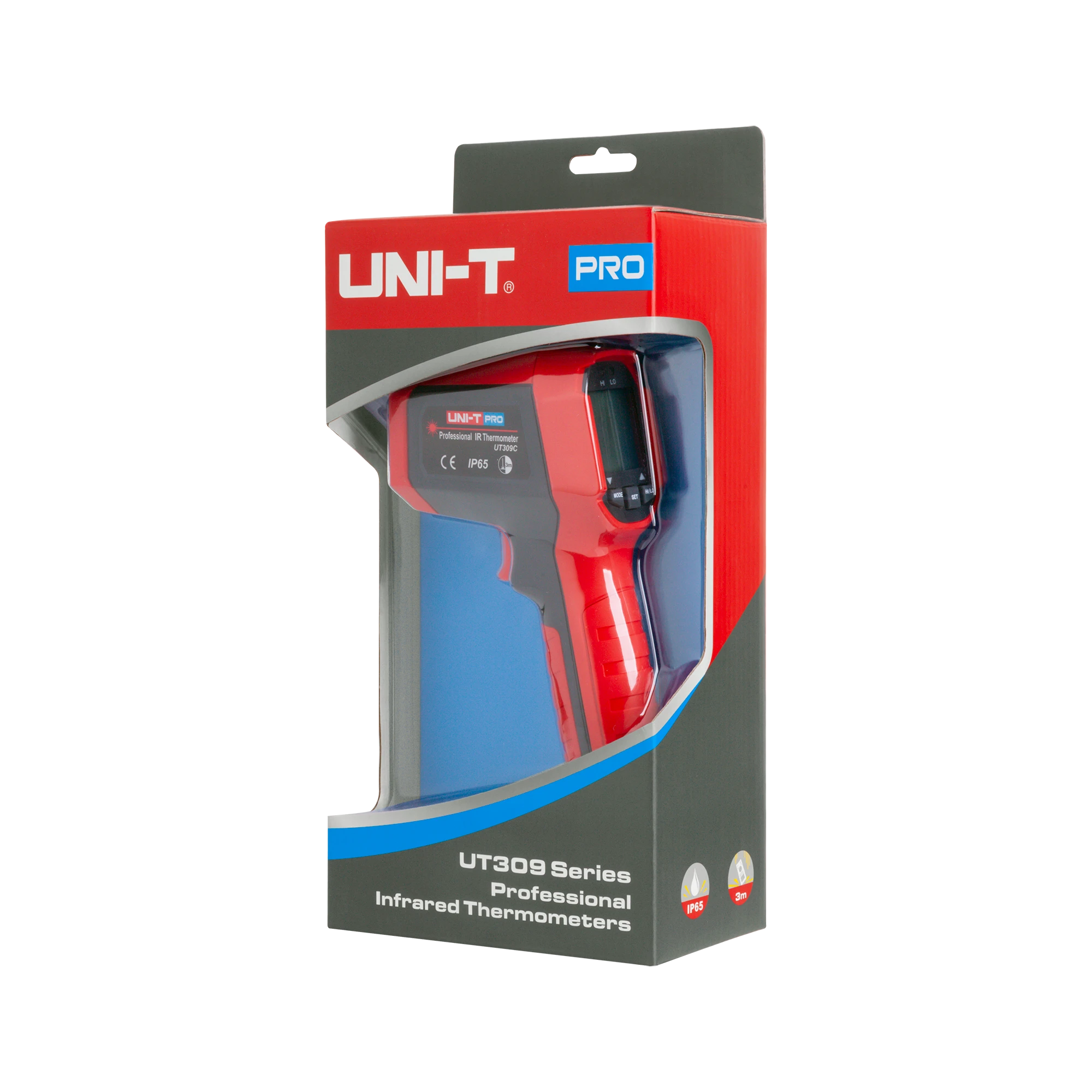 UIT Profesionalus infraraudonųjų spindulių termometras -32°C - 650°C UT309C UNI-T