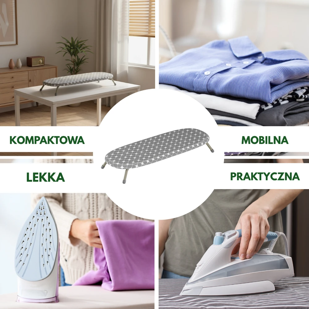 Kompaktiška rankinė lyginimo lenta King Hoff