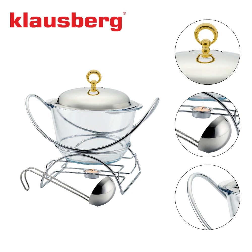 Podgrzewacz Maisto šildytuvas, stiklinis, nerūdijančio plieno, 4 l, Klausberg, kb-7920