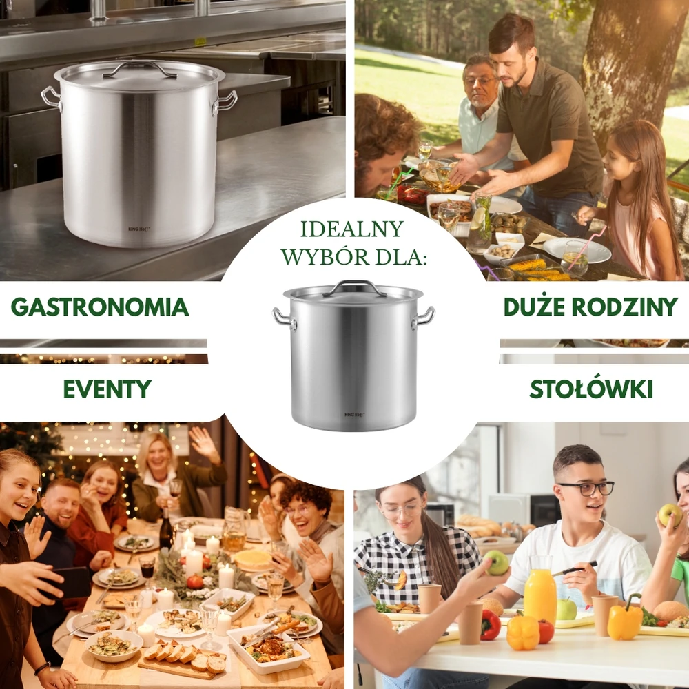 King Hoff Gastronorm puodas, nerūdijantis plienas, skersmuo 32cm, 25l, kinghoff, kh-1963