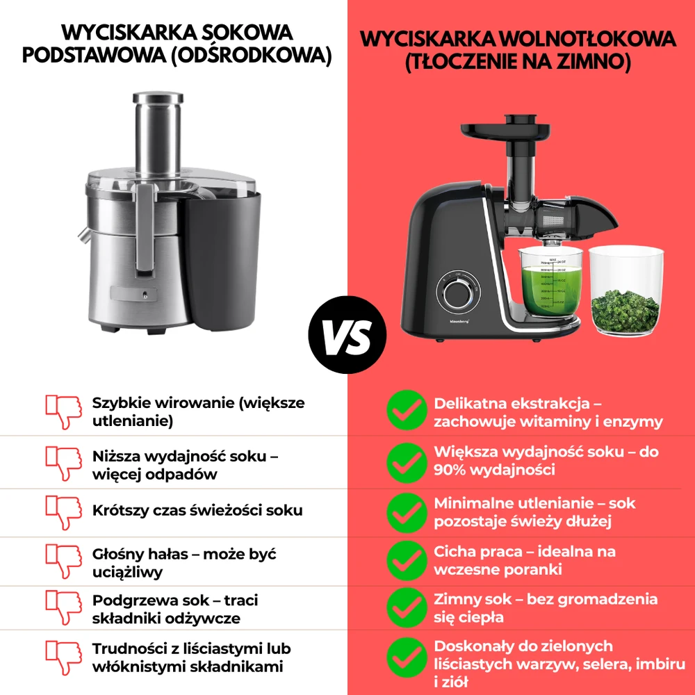 Sulčiaspaudė Lėtaeigė sulčiaspaudė vaisiams ir daržovėms, horizontali, juoda su sidabro elementais, 150 W, Klausberg, kb-7866
