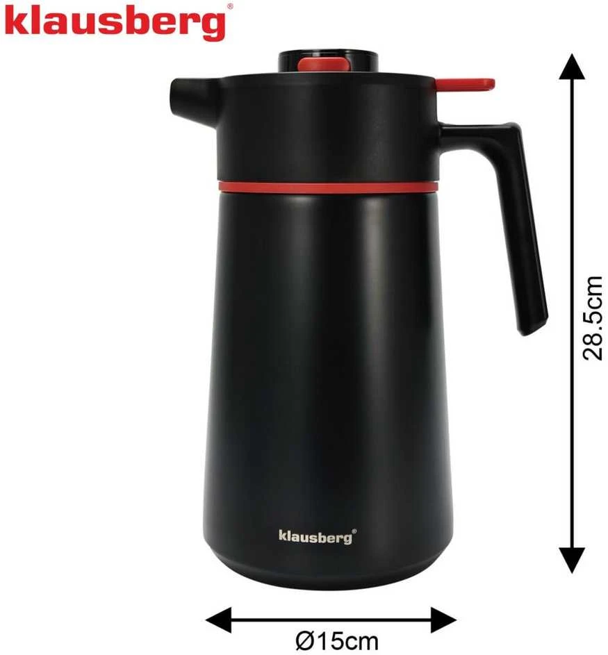 Konferencinis termosas 2,5 l, 304 plienas, be BPA, Klausberg, kb-9013