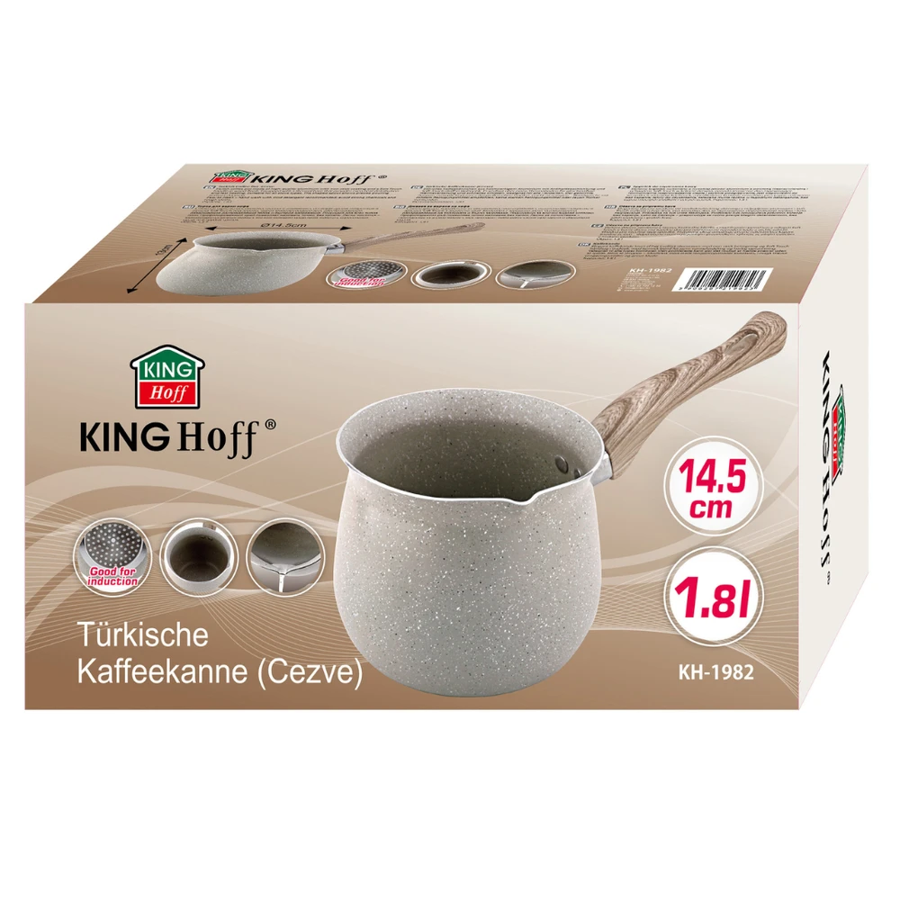 King Hoff Tygielekcezve Turkiškas kavos virimo aparatas/cezve 1,8 l marmurinis, kinghoff kh-1982