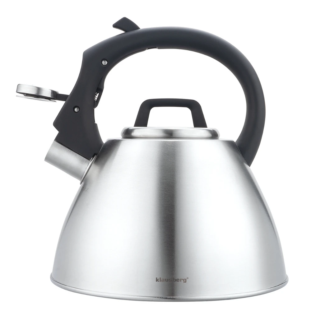 Virdulys, 2,5 l plieno virdulys su švilpuku ir minkšta rankena, Klausberg kb-7951