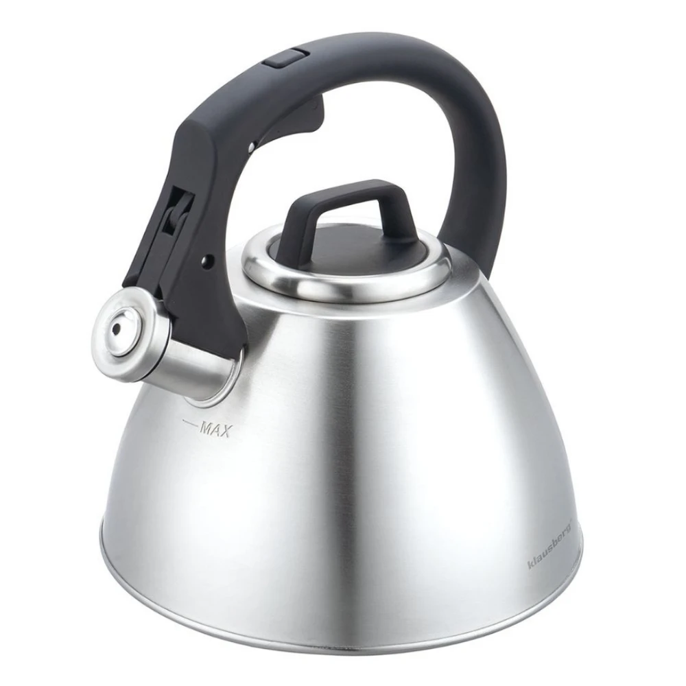 Virdulys, 2,5 l plieno virdulys su švilpuku ir minkšta rankena, Klausberg kb-7951