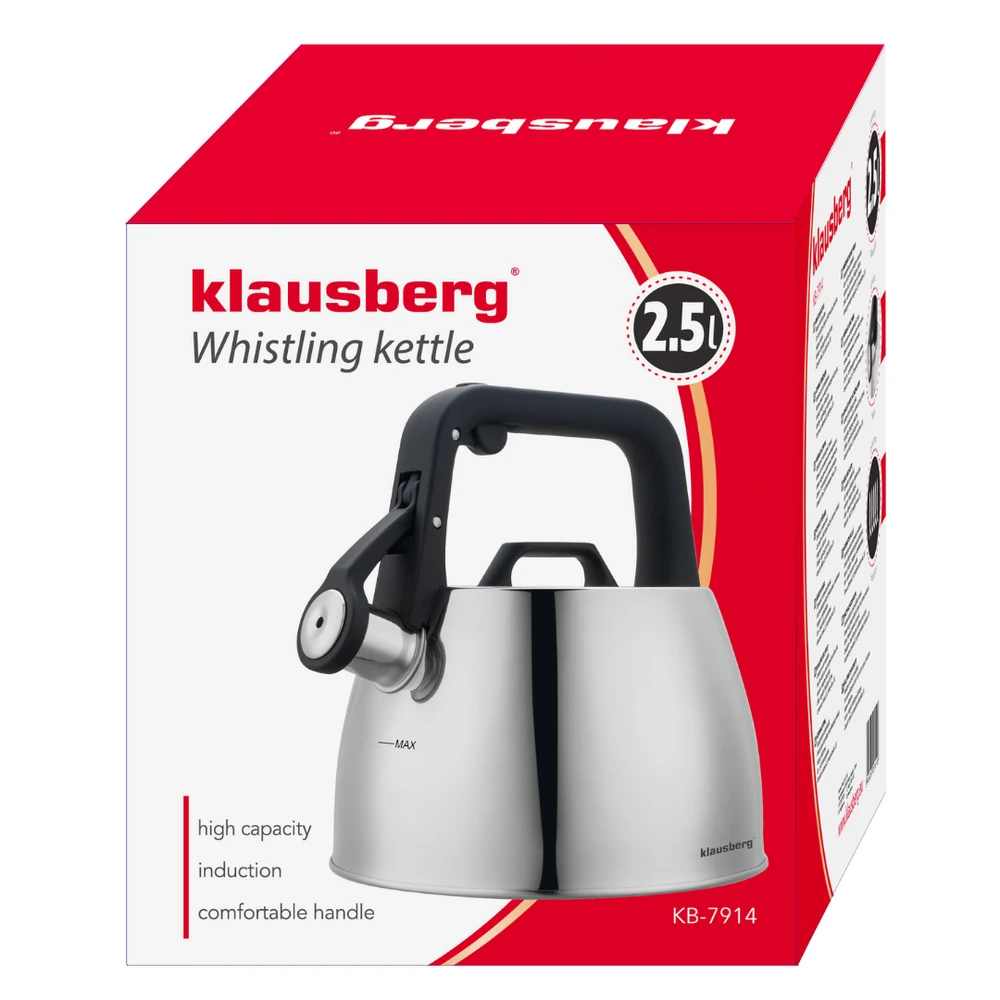 Virdulys tradycyjny 2,5l sidabrinė klausberg