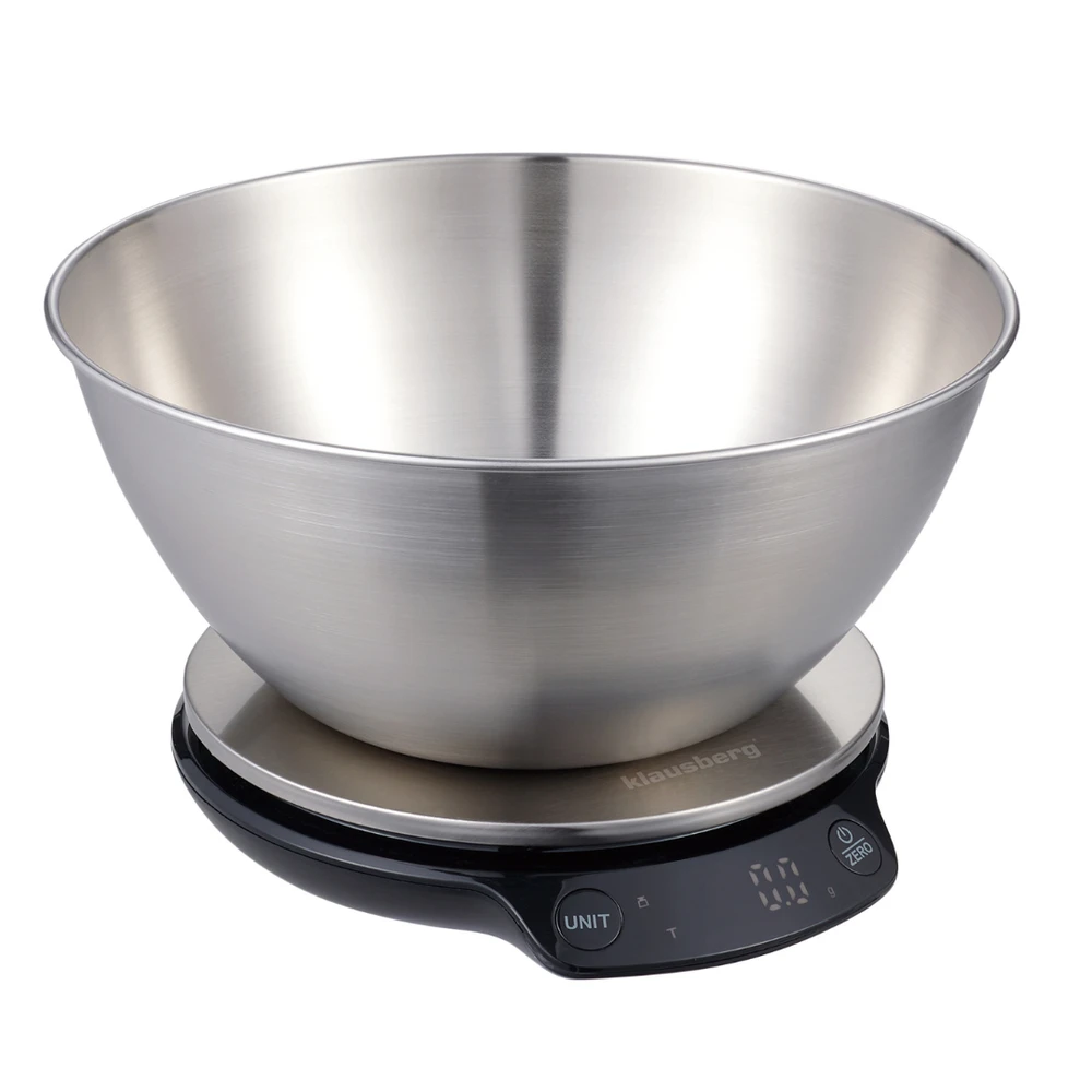 Virtuvinės svarstyklės Waga Svarstyklės Dietinės virtuvės svarstyklės su dubeniu, 1,8 l, „Bluetooth“, programėlė