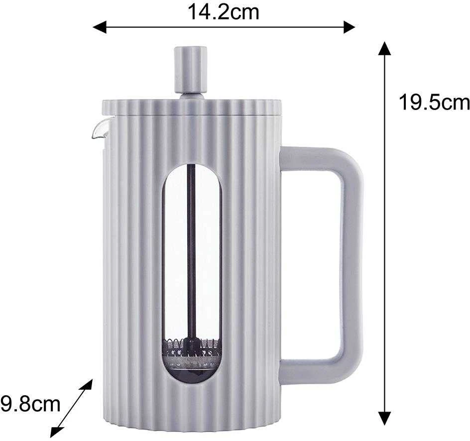 Klausberg Zaparzacz Kavos/arbatos virimo aparatas su presu, talpa 0,60 l, pilkos spalvos kb7747