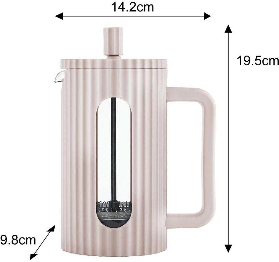 Klausberg Zaparzacz Kavos/arbatos virimo aparatas su presu, talpa 0,60 l, šviesiai rožinis kb7749