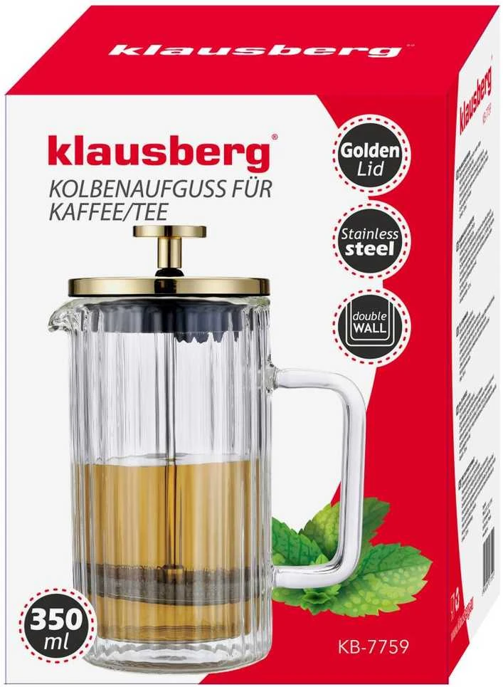Klausberg Kavos / arbatos virimo aparatas su presu, talpa 0,35 l kb7759