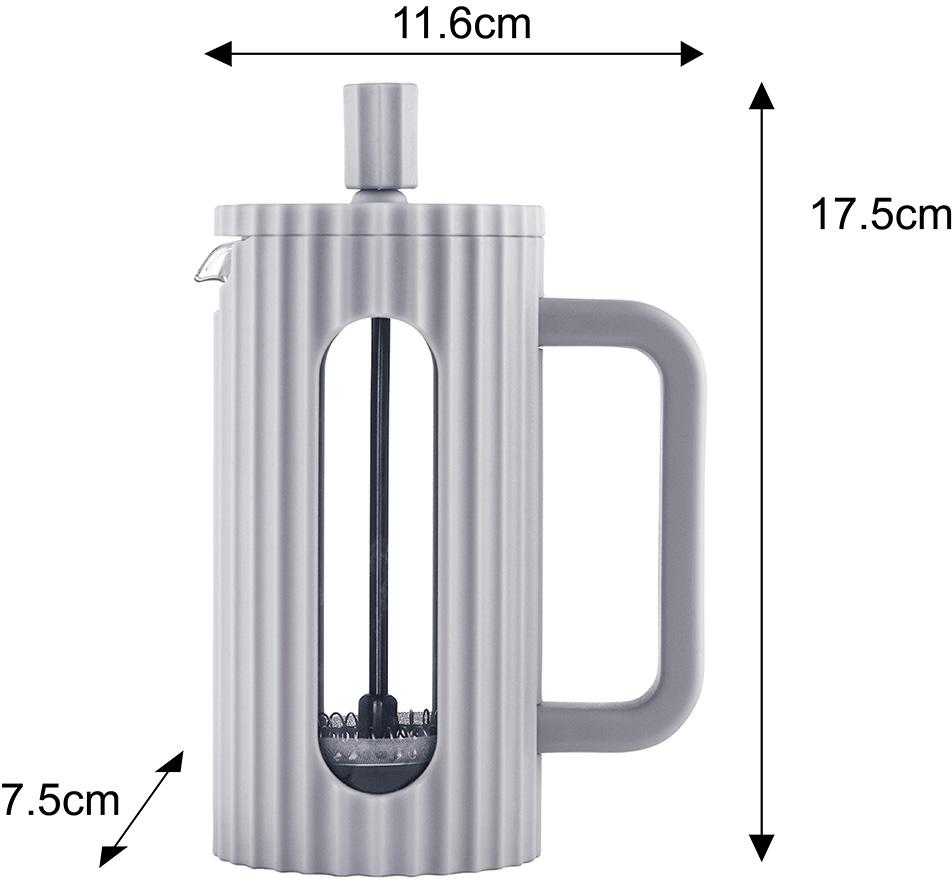Kavos aparatas Klausberg Zaparzacz Kavos/arbatos virimo aparatas su presu, talpa 0,35 l, pilkos spalvos, kb7742