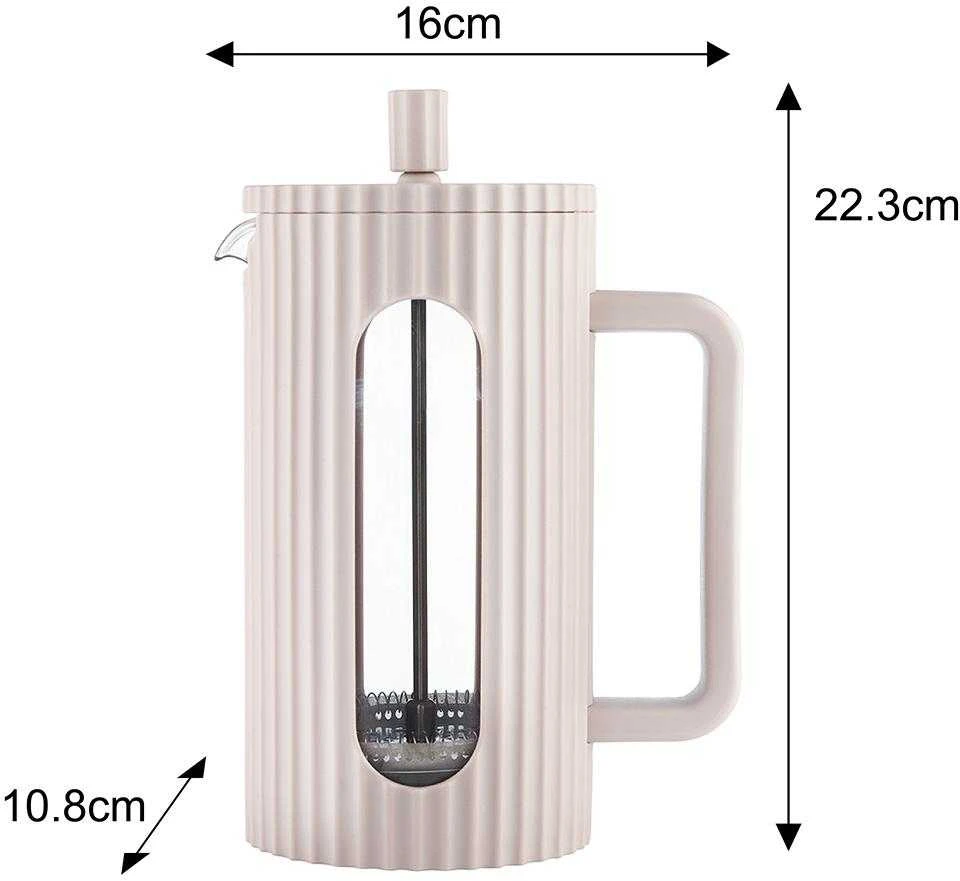 Klausberg Kavos/arbatos virimo aparatas su presu, talpa 1 l, šviesiai rožinis, kb7754