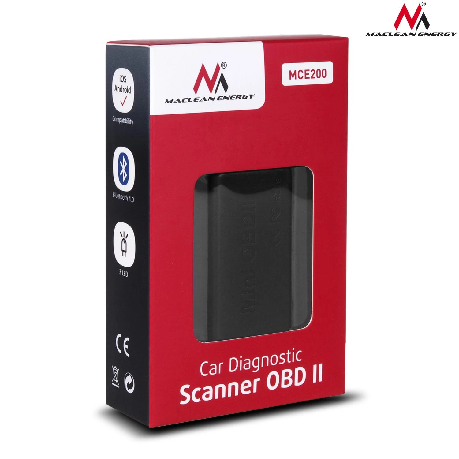 MACLEAN MCE200 Maclean MCE200 OBD2 OBDII SKAENeris IOS ANDROID Bluetooth4.0