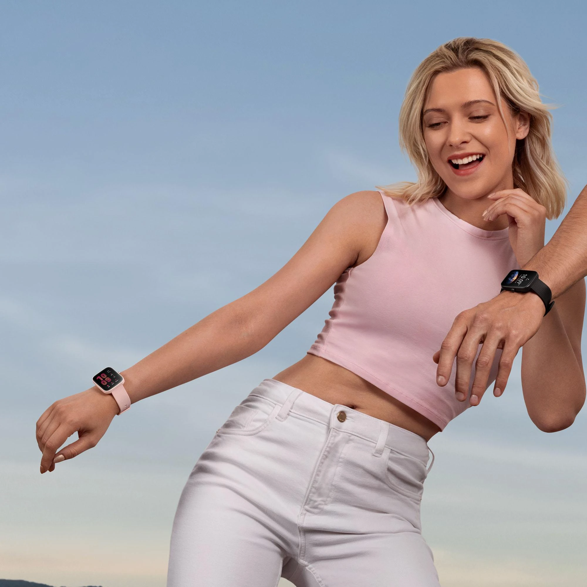 Išmanusis laikrodis Amazfit Bip 3 Pro, Rožinės spalvos