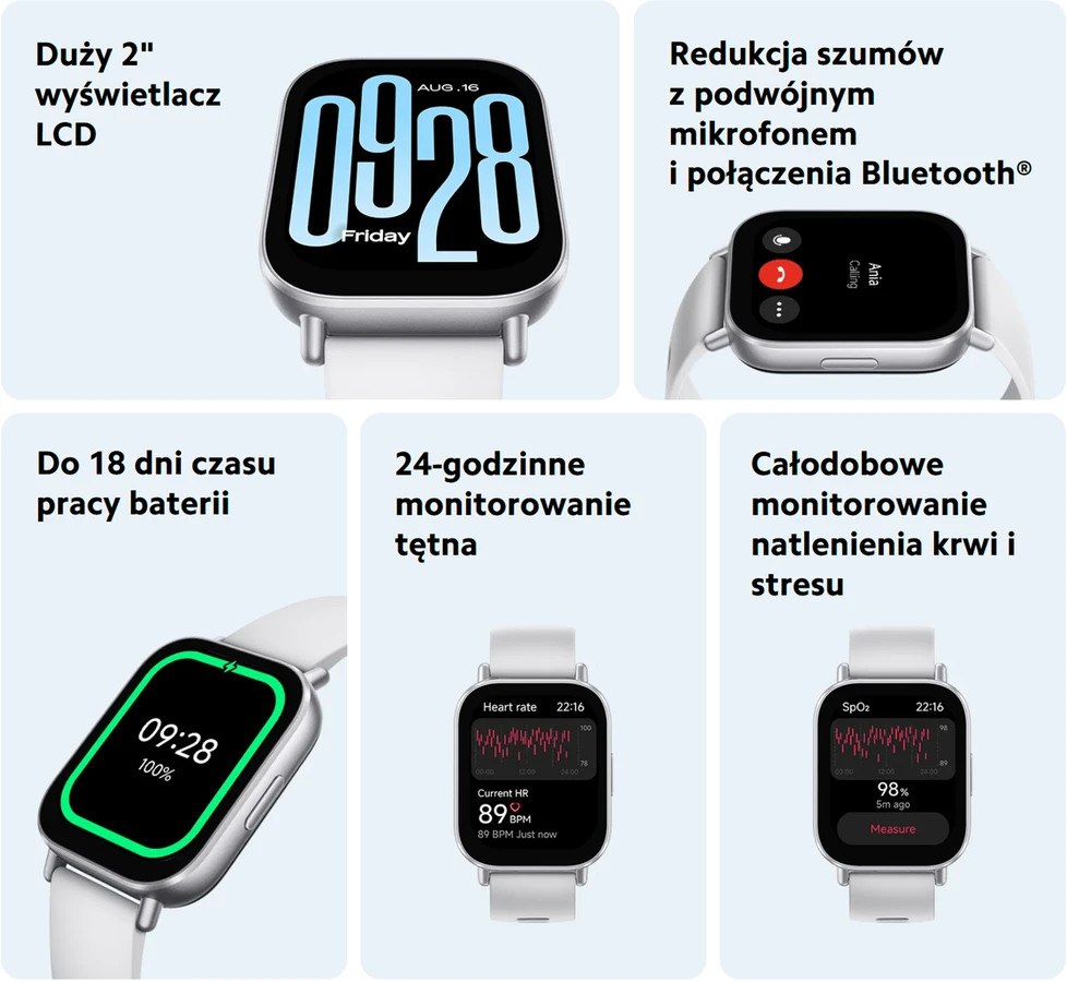 Išmanusis laikrodis Xiaomi Redmi Watch 5 Active, Juodos spalvos