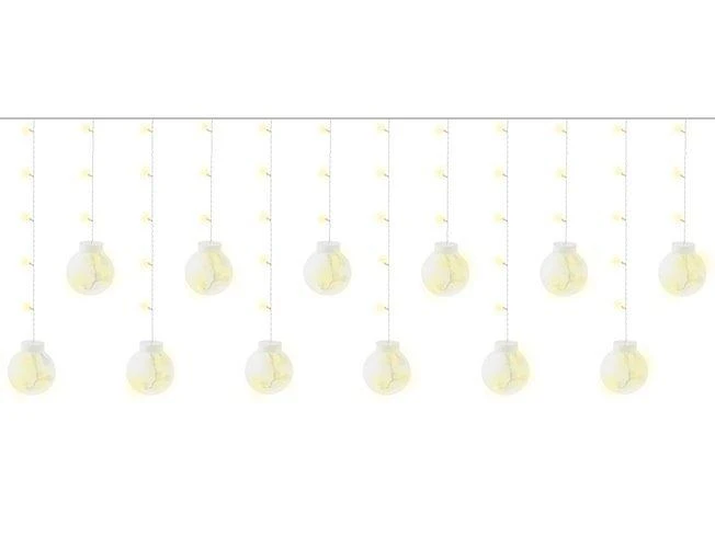 Iso Trade Šviesos užuolaida 108LED - šiltai balta 31V KŚ11346