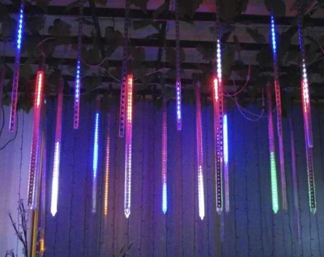 Iso Trade LED girlianda meteorų lietus (spalvotos, 288 LED)
