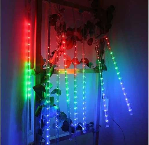 Iso Trade LED girlianda meteorų lietus (spalvotos, 288 LED)