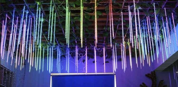 Iso Trade LED girlianda meteorų lietus (spalvotos, 288 LED)
