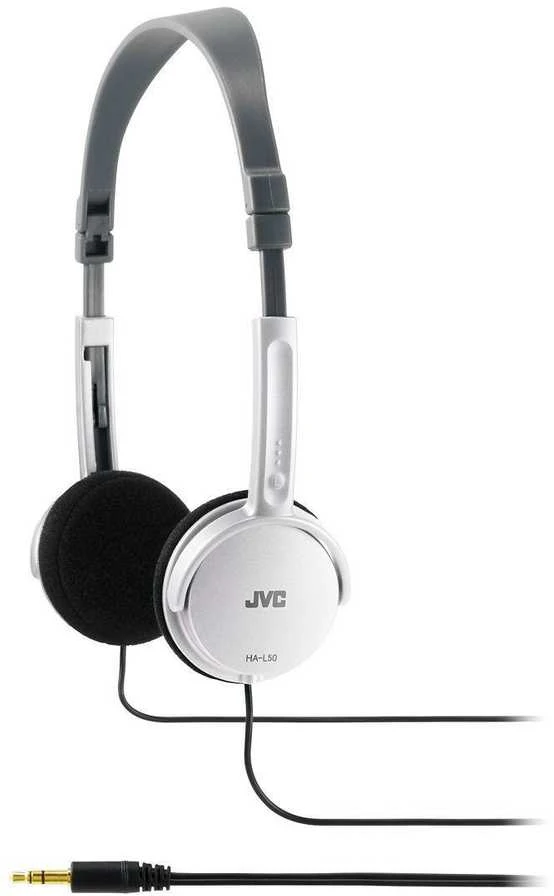Lengvos ir stilingos ausinės JVC HA-L50WE 46g, baltos