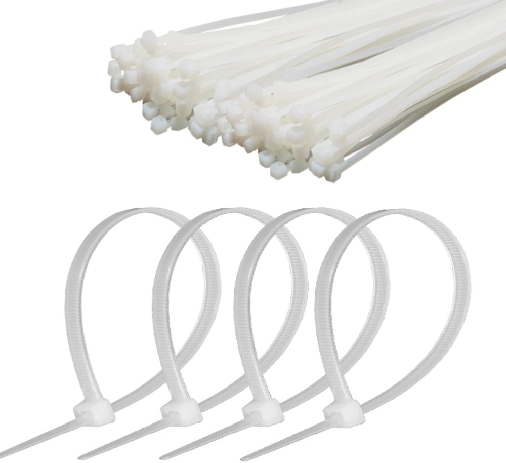 Opaska Kabelinė juostelė 4,8 mm/25 cm, balta, Cabletech, 100 vnt.