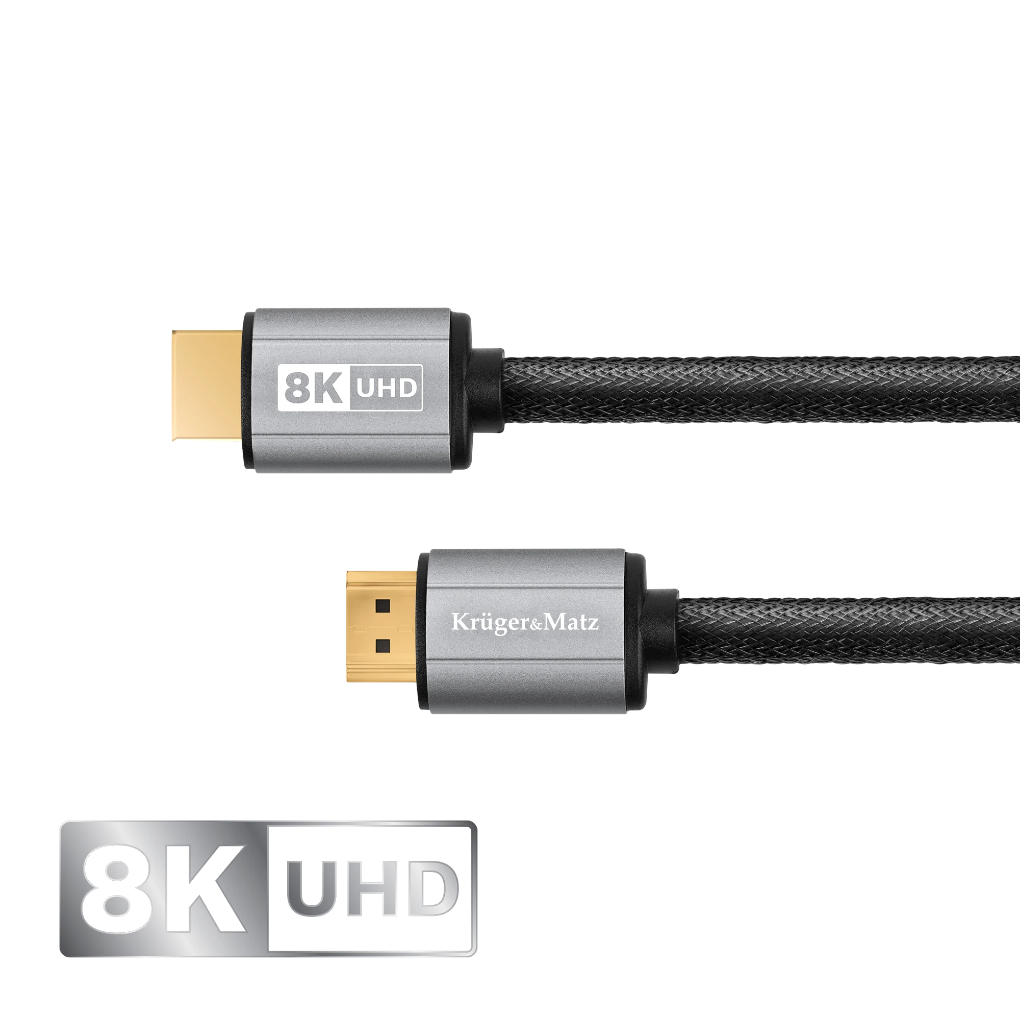 HDMI-HDMI 2.1 laido jungtys su 8K UHD žymėjimu