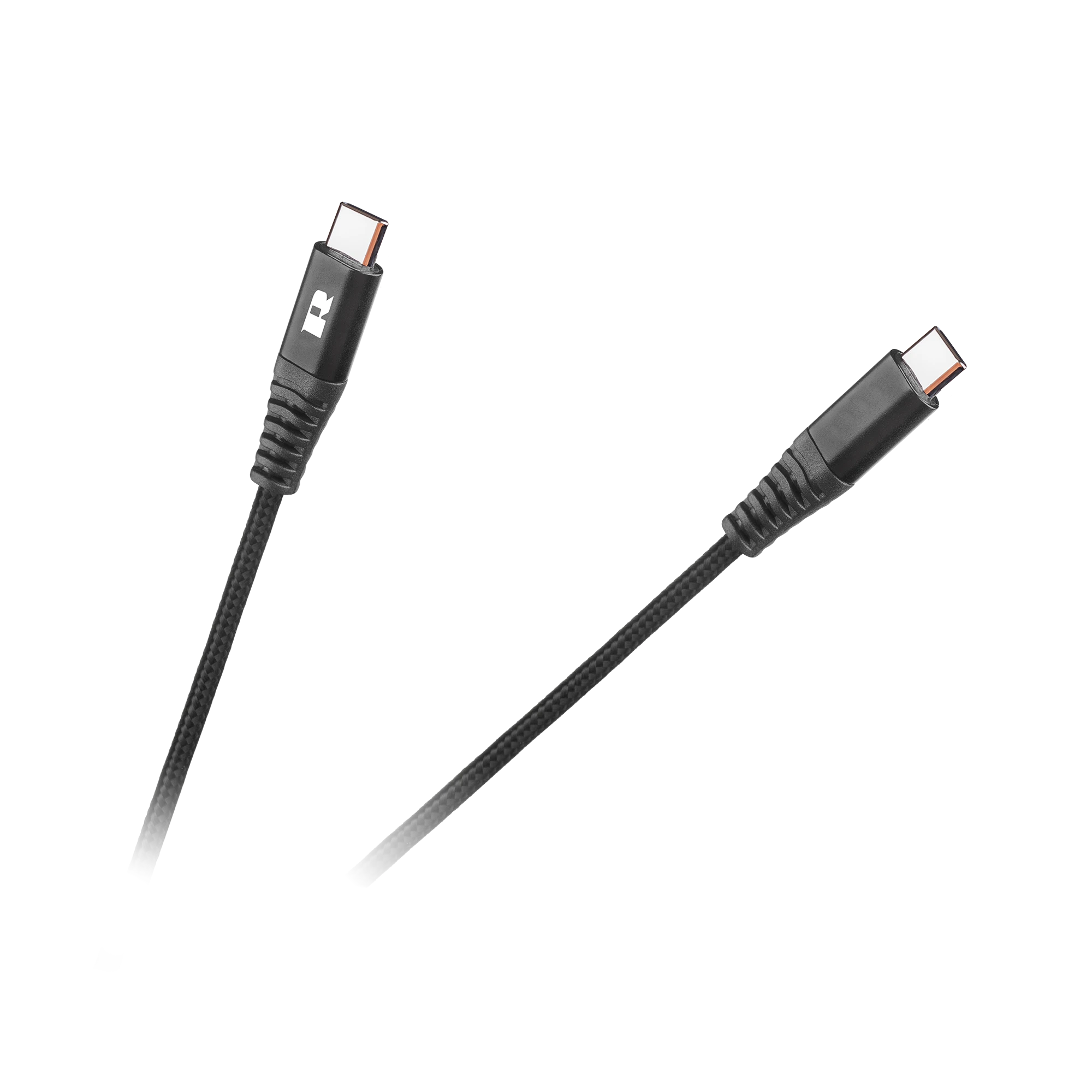 REBEL USB C - USB C kabelis 1m Juodas