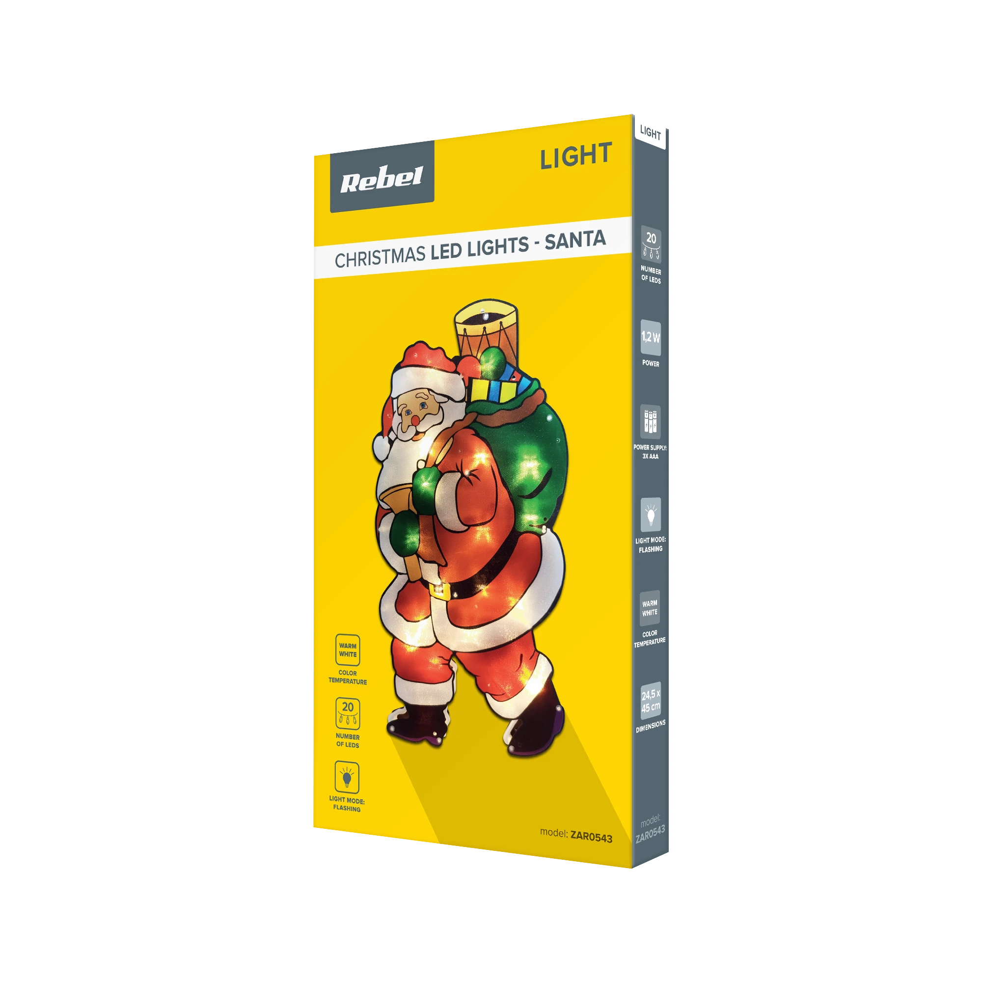Kalėdinės lemputės Rebel - Santa