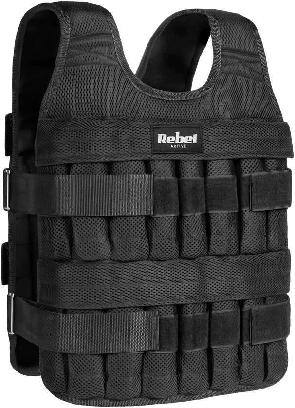 Kamizelka obciążeniowa regulowana 40kg, REBEL ACTIVE