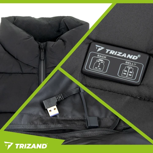 Trizand 26541 šildoma liemenė su USB, L dydžio
