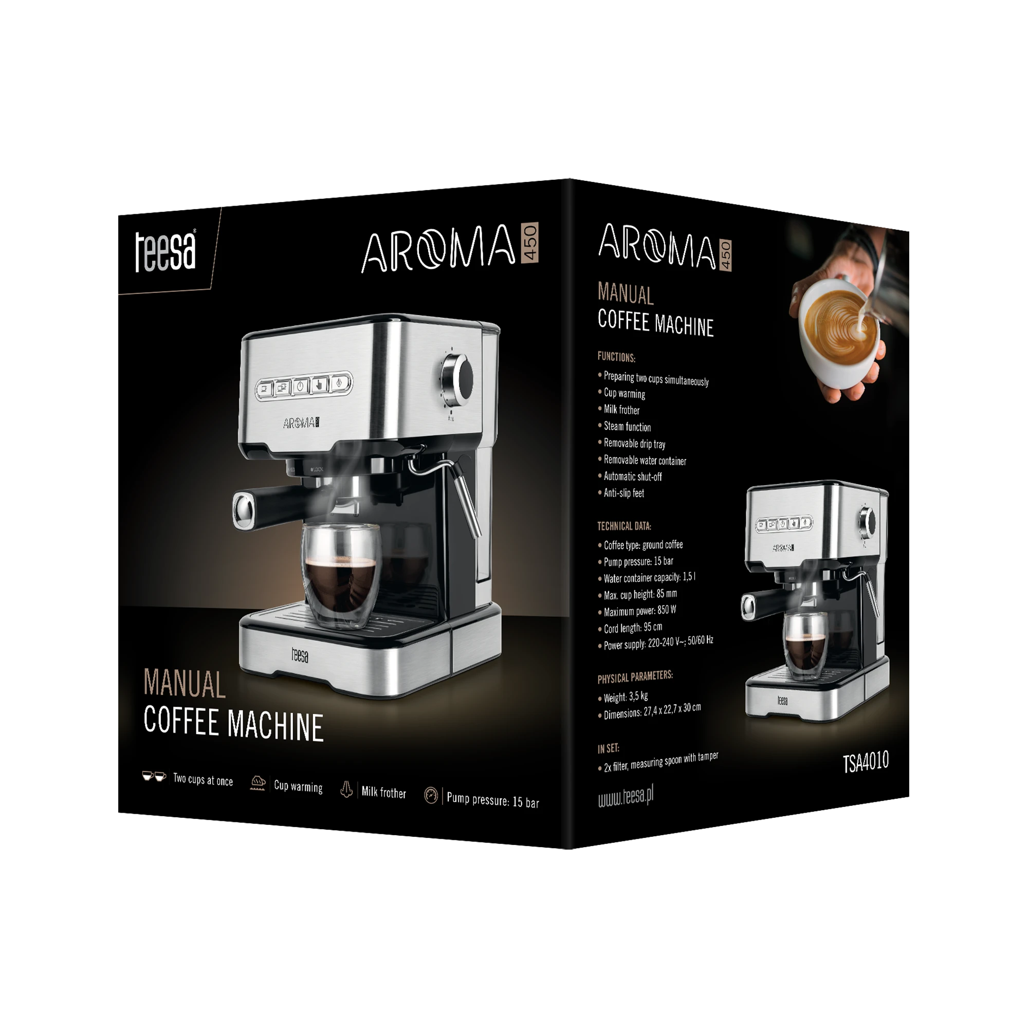 Kavos aparatas TEESA AROMA 450
