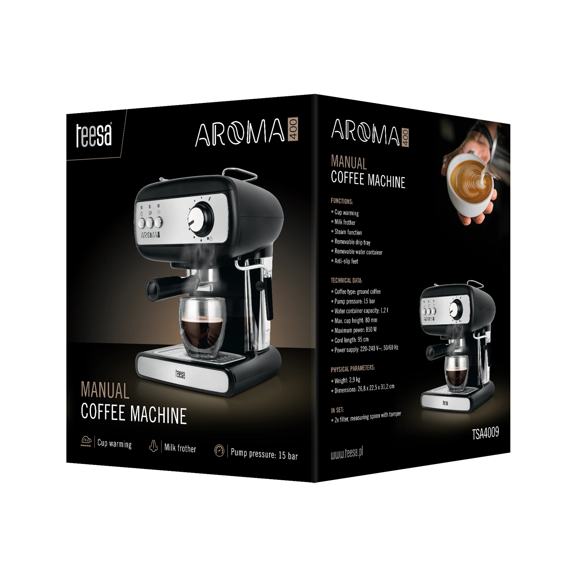 TEESA AROMA 400 filtro kavos aparatas