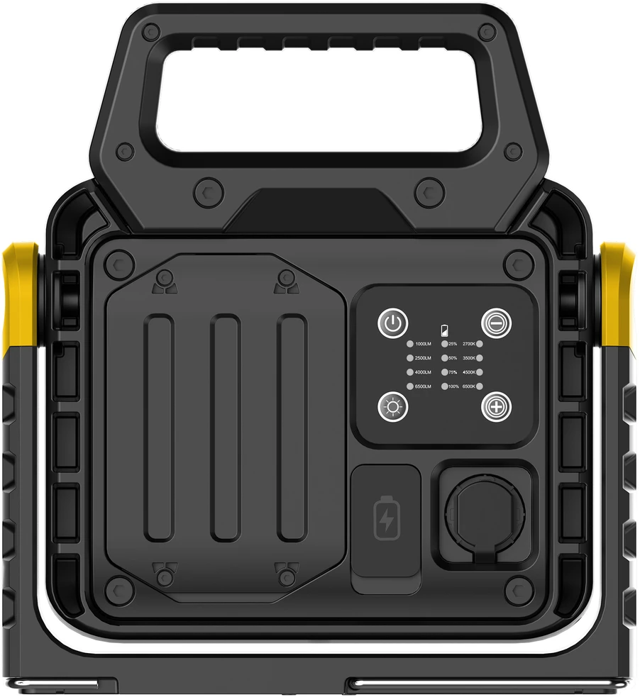 KEL Light Naświetlacz akumulatorowy kel, 40w, 6500 lm, 4000 mah, usb-c, 1,5-15h, ipx4, ik07