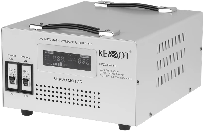 Oem KEMOT MSER-5000 automatinis įtampos stabilizatorius (5000 VA, servovariklis)