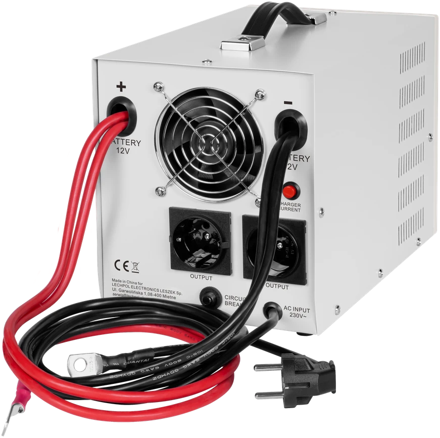 KEMOT PROsinus-2000 nepertraukiamo maitinimo šaltinis su pilna sinusoidė ir įkrovimo funkcija 12V 230V 2000VA 1200W