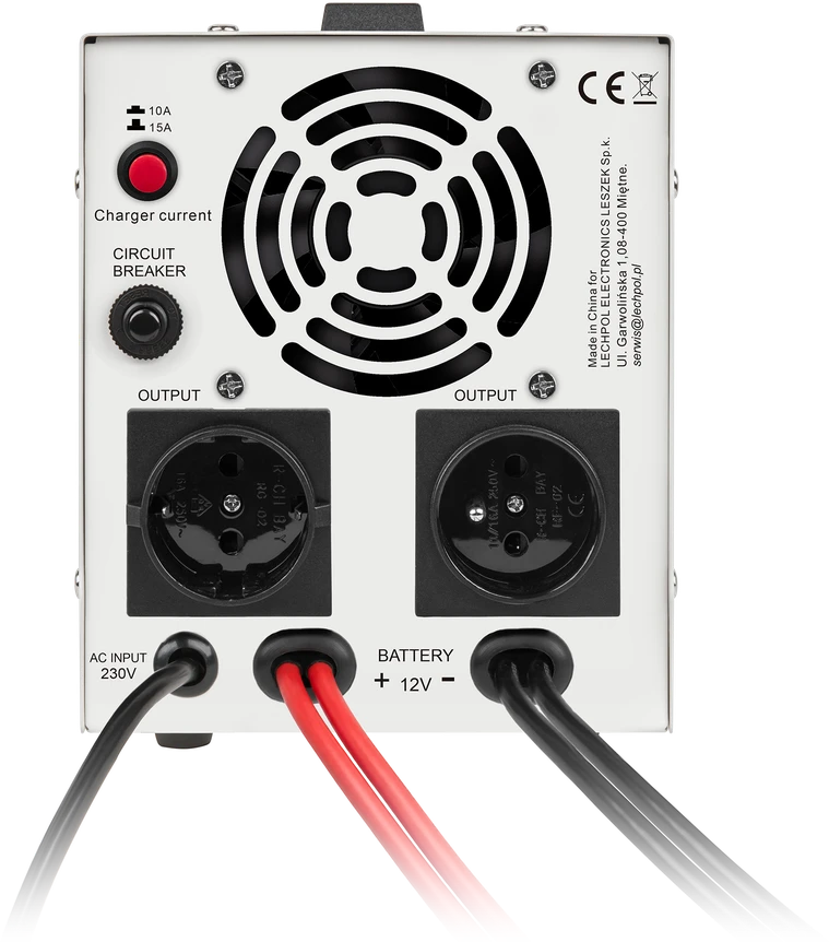 KEMOT PROsinus-800 avarinio maitinimo keitiklis su gryna sinusine banga ir įkrovimo funkcija 12V 230V 800VA / 500W