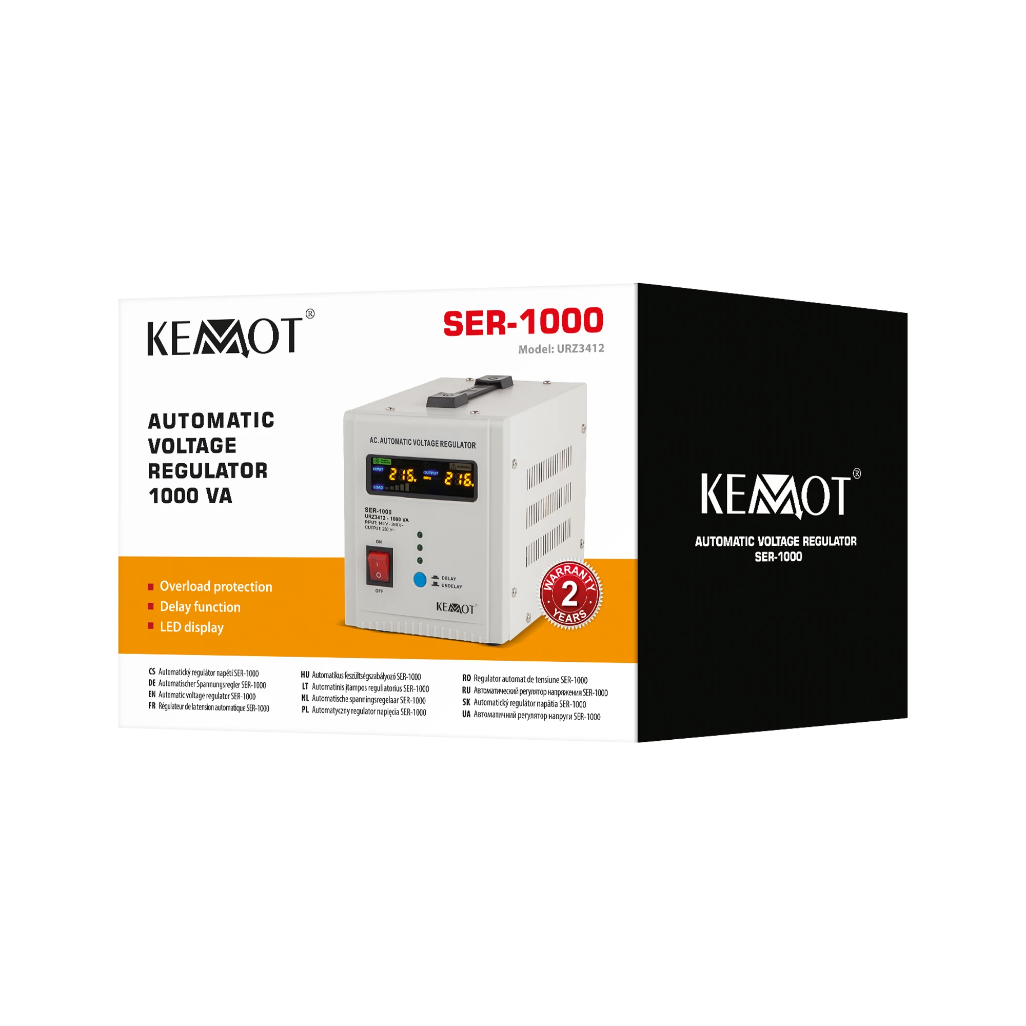Kintamosios įtampos stabilizatorius Kemot SER-1000 1000VA