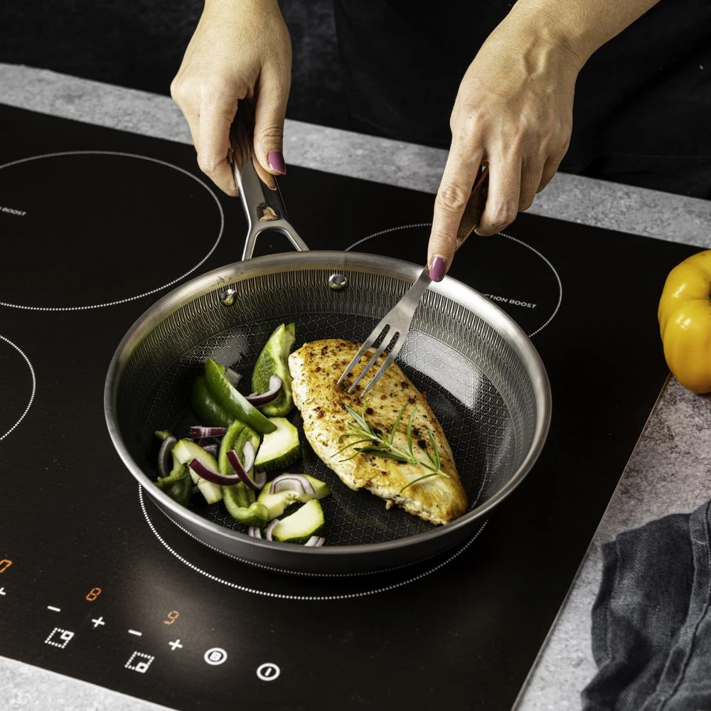 Keptuvė stal danga non-stick honeycomb, śr.20cm 1,3l vcasa
