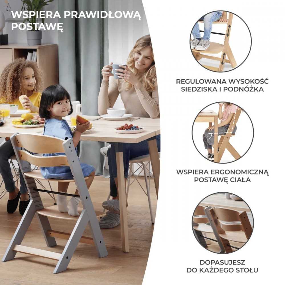 KinderKraft maitinimo kėdutė Enock, medinė