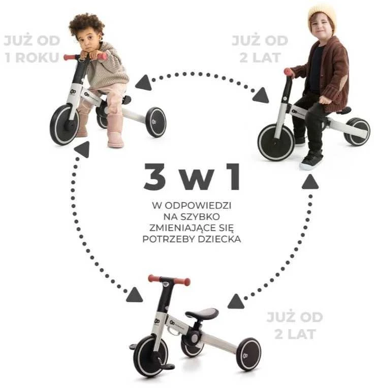 KINDERKRAFT triratukas 3in1 4Trike pilkas, KR4TRI22GRY0000